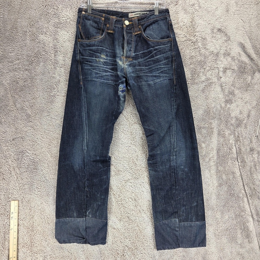 Vintage Levis Engineered Jeans Mens Blue Twisted 10th Anniversary Fits 29x30